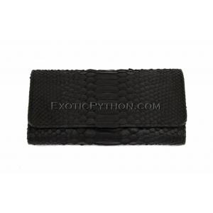 Python purse black matt WA-8